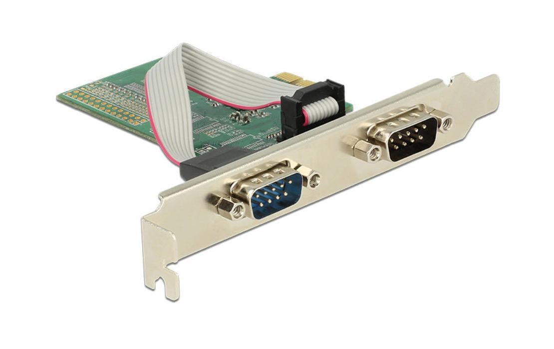 PCI-Express-Karte 89555 2x Seriell / RS232PCIe-Schnittstellenerweiterungskarte: 2x RS-232