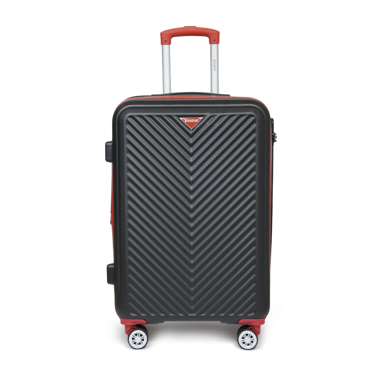Valise ABS noir liseret 45x68x28cm