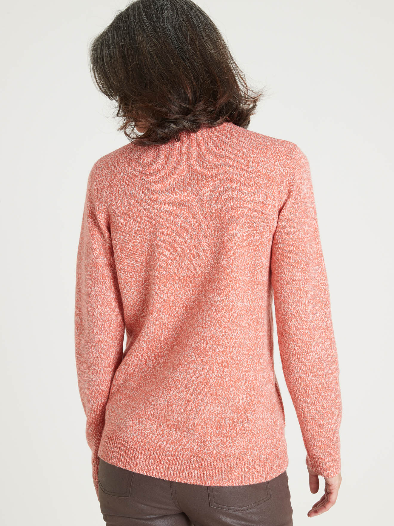 Gilet classique en maille chinée
