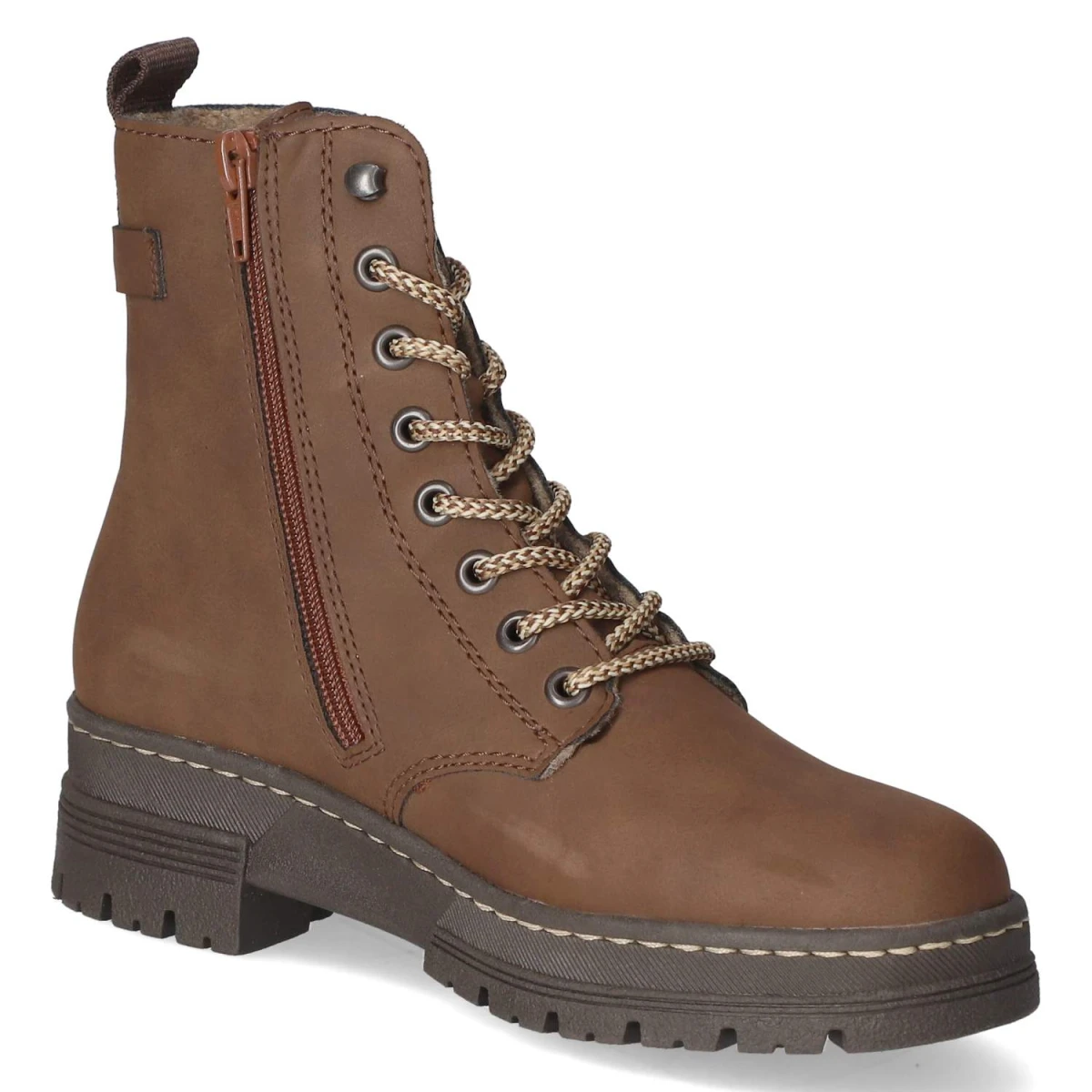 RiekerSchnürstiefeletten - BRAUN