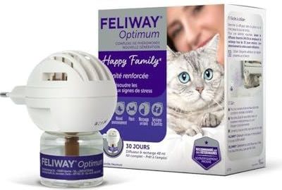 FELIWAY - Optimum - Diffuser - 48 ml - Navulverpakking met Feromonen voor Katten