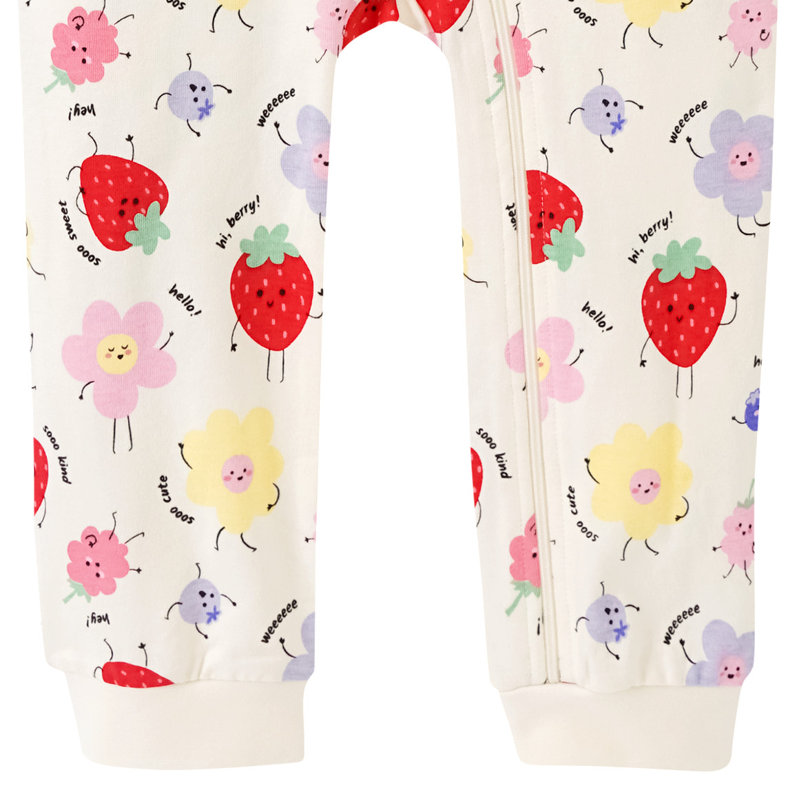 Topomini Baby Schlafanzug mit Allover-Print creme