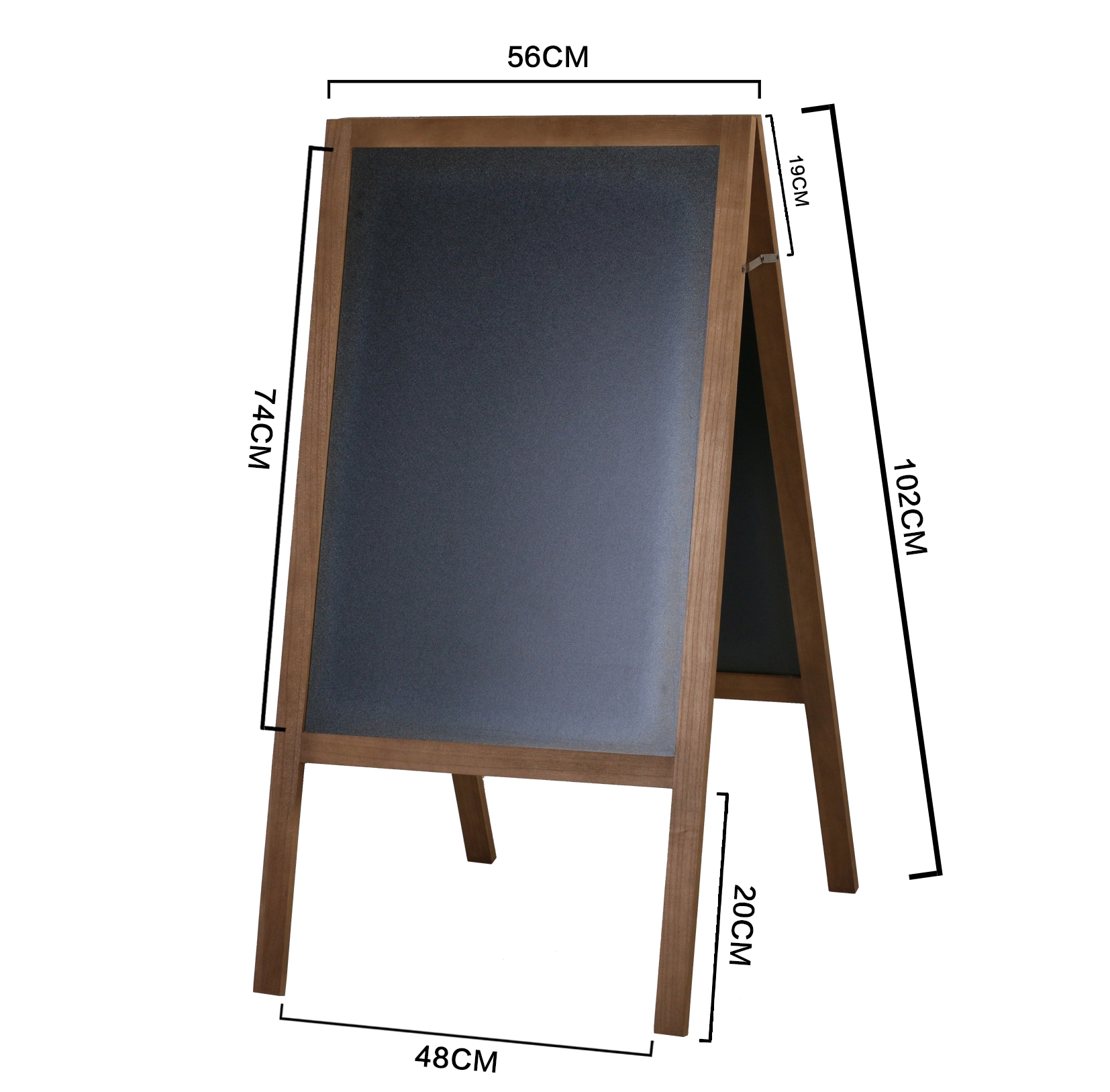 Kundenstopper Kreidetafel 102 x 56 cm braun