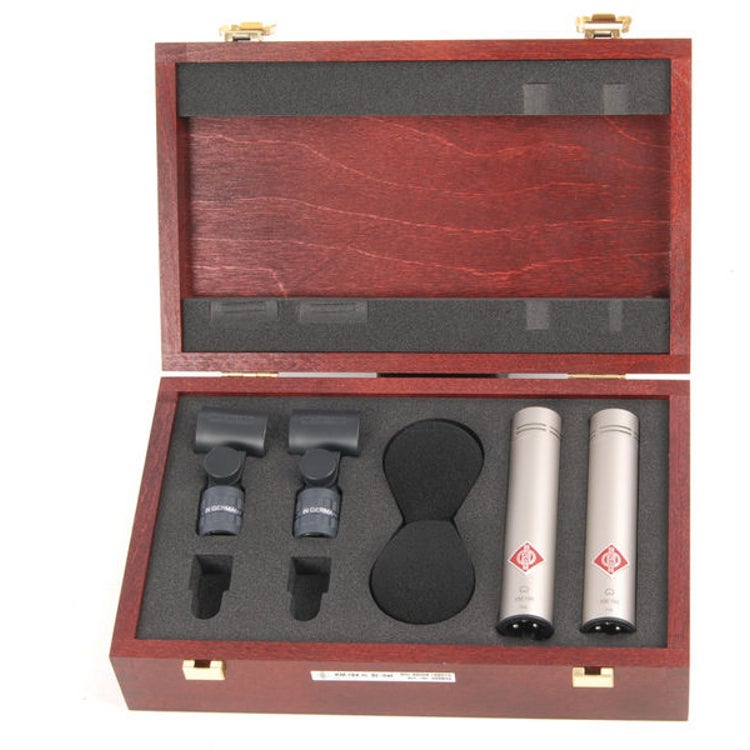 Neumann KM 184 cardioide condensatormicrofoon stereo set