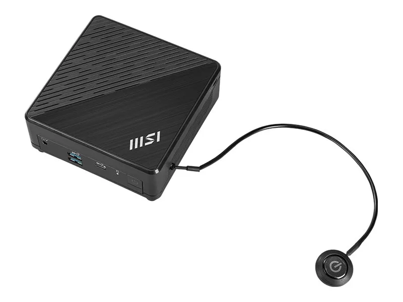 MSI Cubi N ADL S 226BEU - Barebone - mini PC 1 x N-series N200 / op til 3.7 GHz - RAM 0 GB - UHD Graphics - Gigabit Ethernet - sort