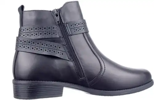 Remonte zwart D0F81-00 - maat 43 enkellaars zwart - maat 43 Calandschoen
