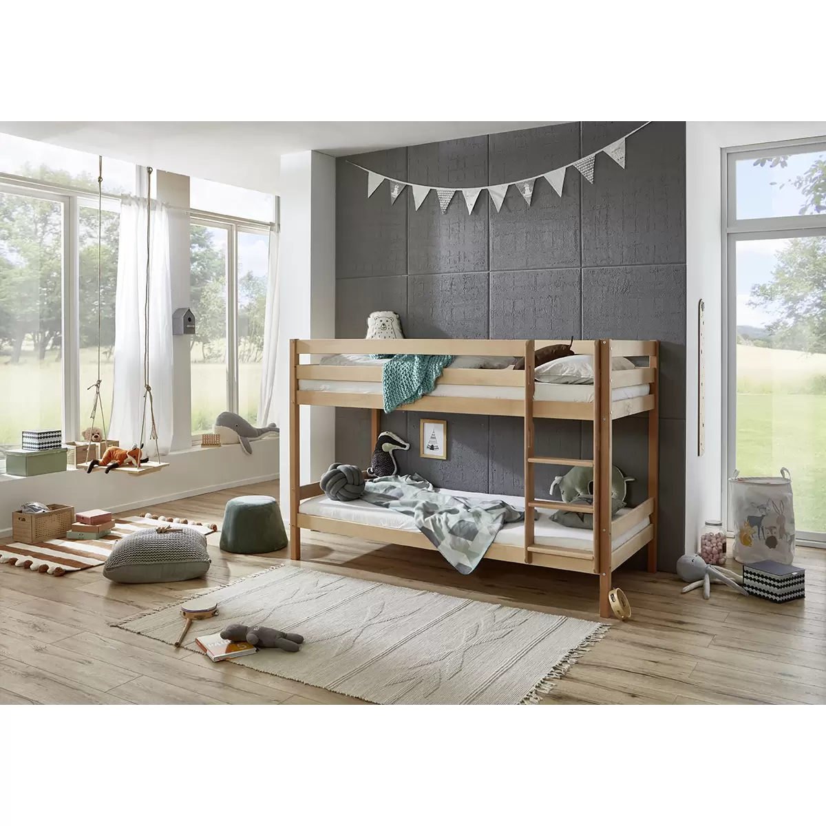 Etagenbett Lupo Best Price 90x200 Buche