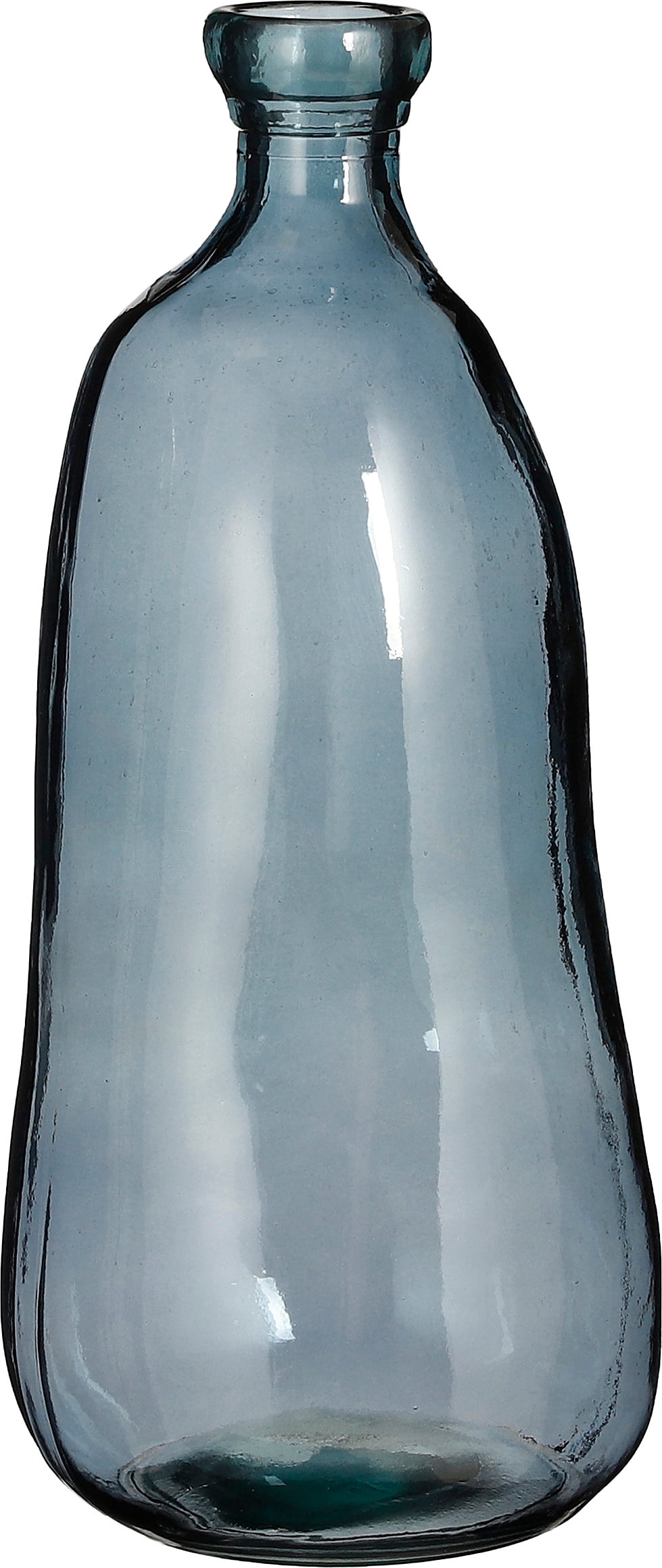 Mica Decorations vaas Organic blauw D 22 H 51 cm