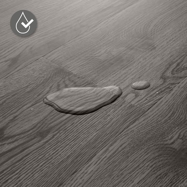 Deluxe PVC selvklæbende vinylgulv 2,3 m² egegrå 2 mm tyk ML-Design