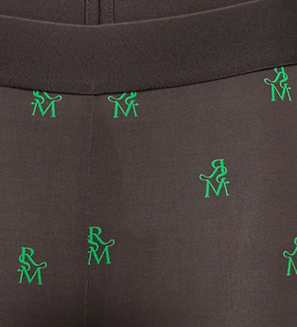 Rosemunde Leggings - Rsmn-Monogramm Green Print