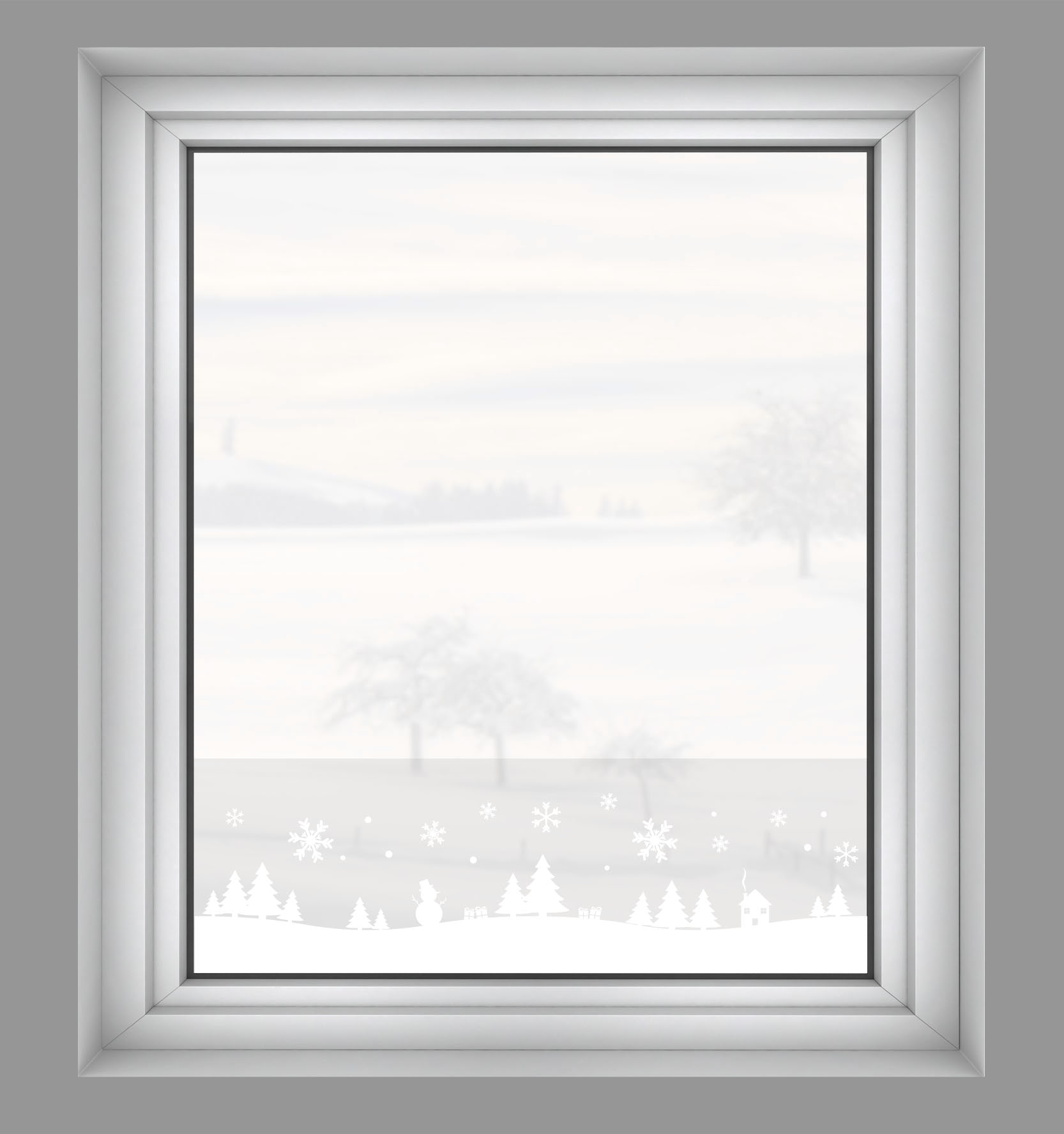 GARDINIA Fensterfolie »Statische Deko-Folie X-Mas Bäume halbtransparent 20 x 150 cm« 1 Stk. halbtransparent statisch haftend halbtransparent