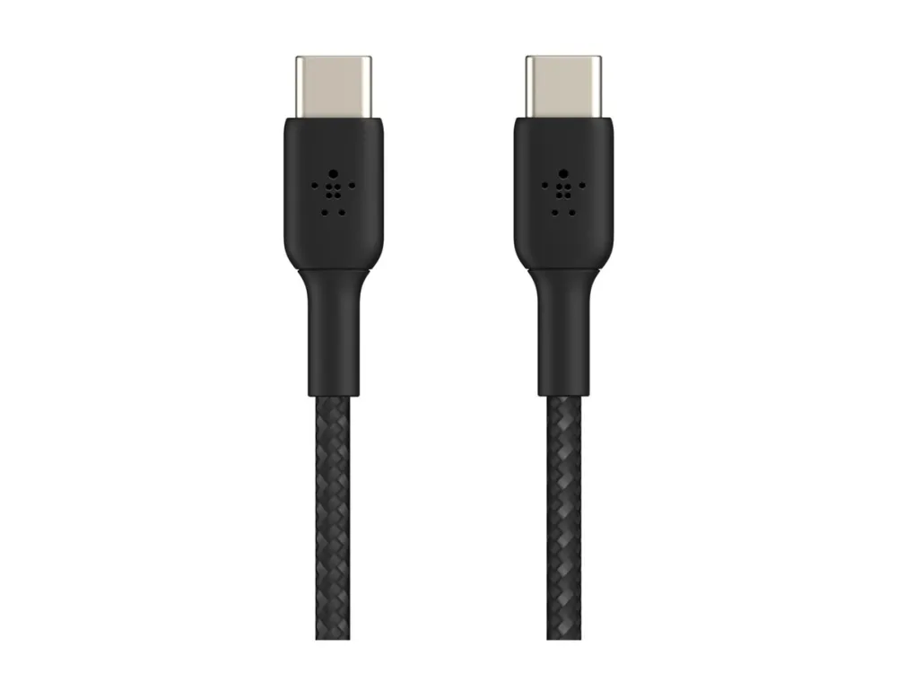 Belkin BoostCharge - USB-kabel - 24 pin USB-C (han) til 24 pin USB-C (han) - 1 m - sort