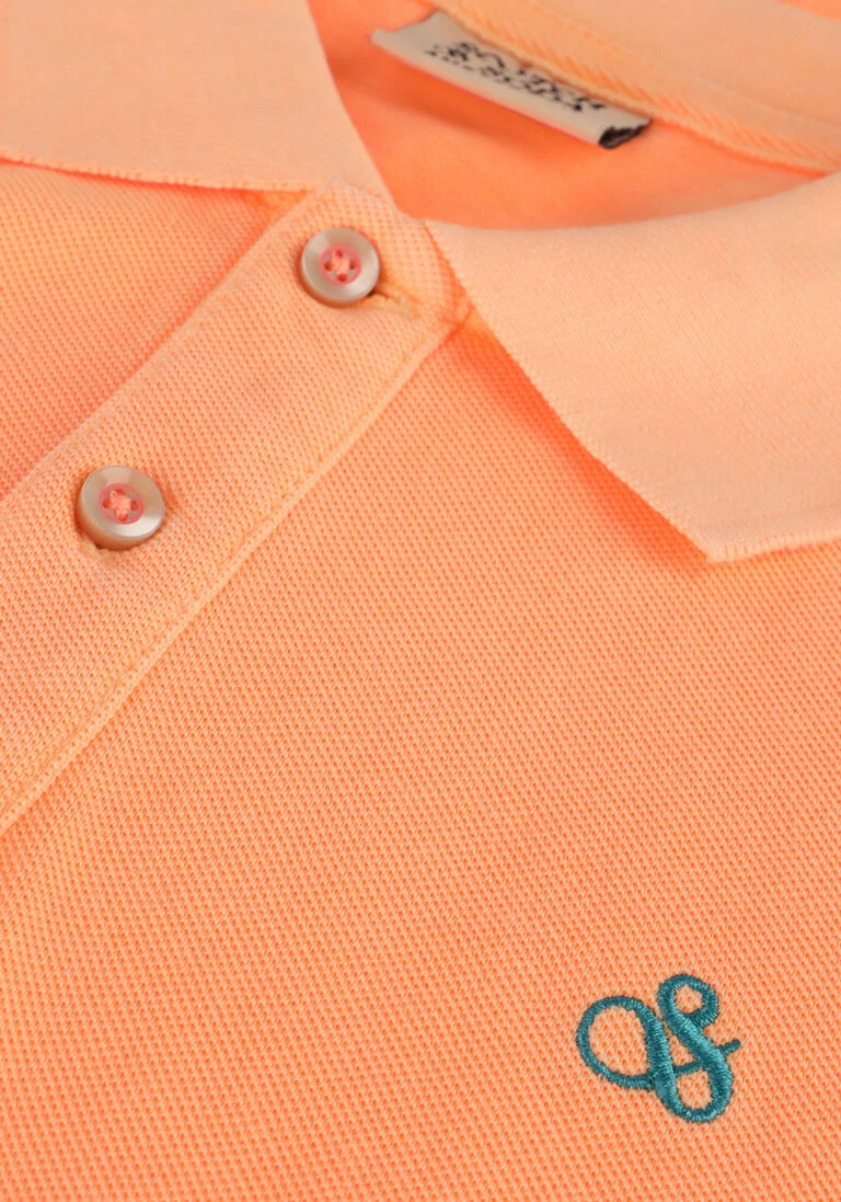 SCOTCH & SODA koraal scotch & soda polo garment-dyed pique polo