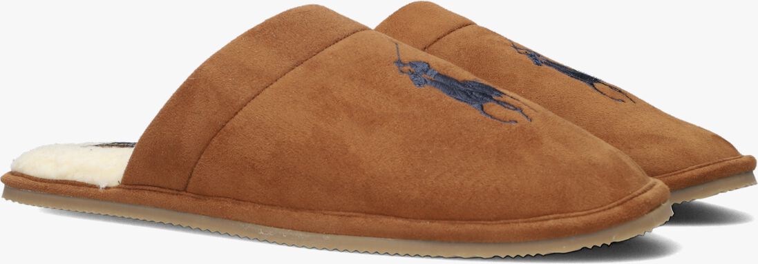 POLO RALPH LAUREN cognac polo ralph lauren pantoffels klarence big