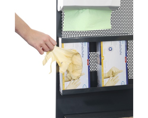 Premium hygiënestation, basisstand 156 cm inclusief afvalbak