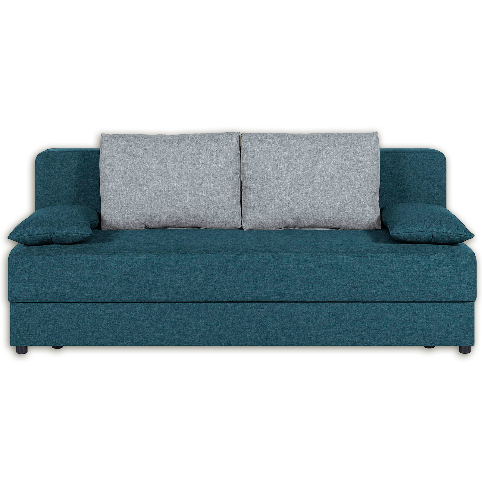 Schlafsofa - petrol - mit Staukasten