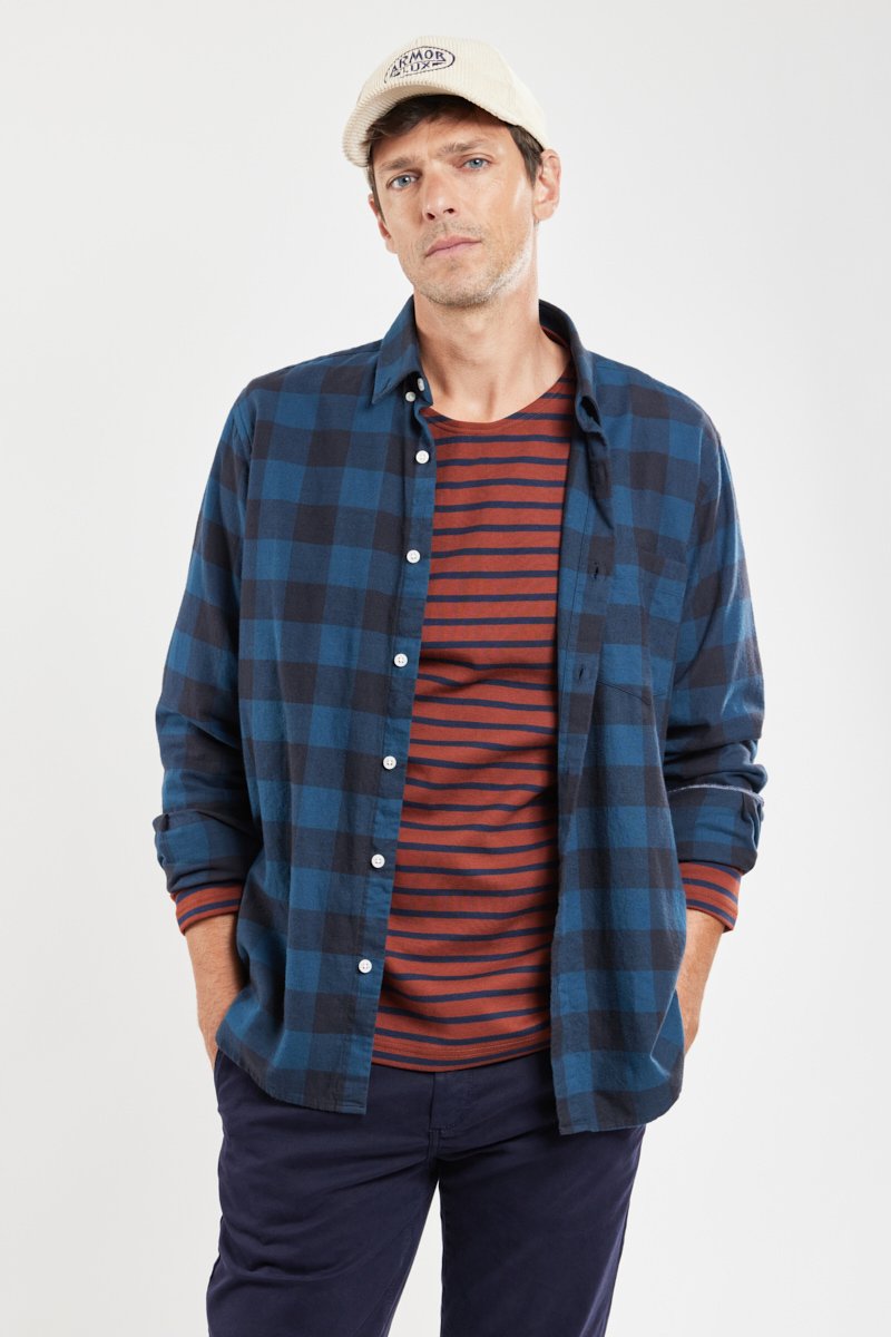 Chemise à carreaux - coton flanelle