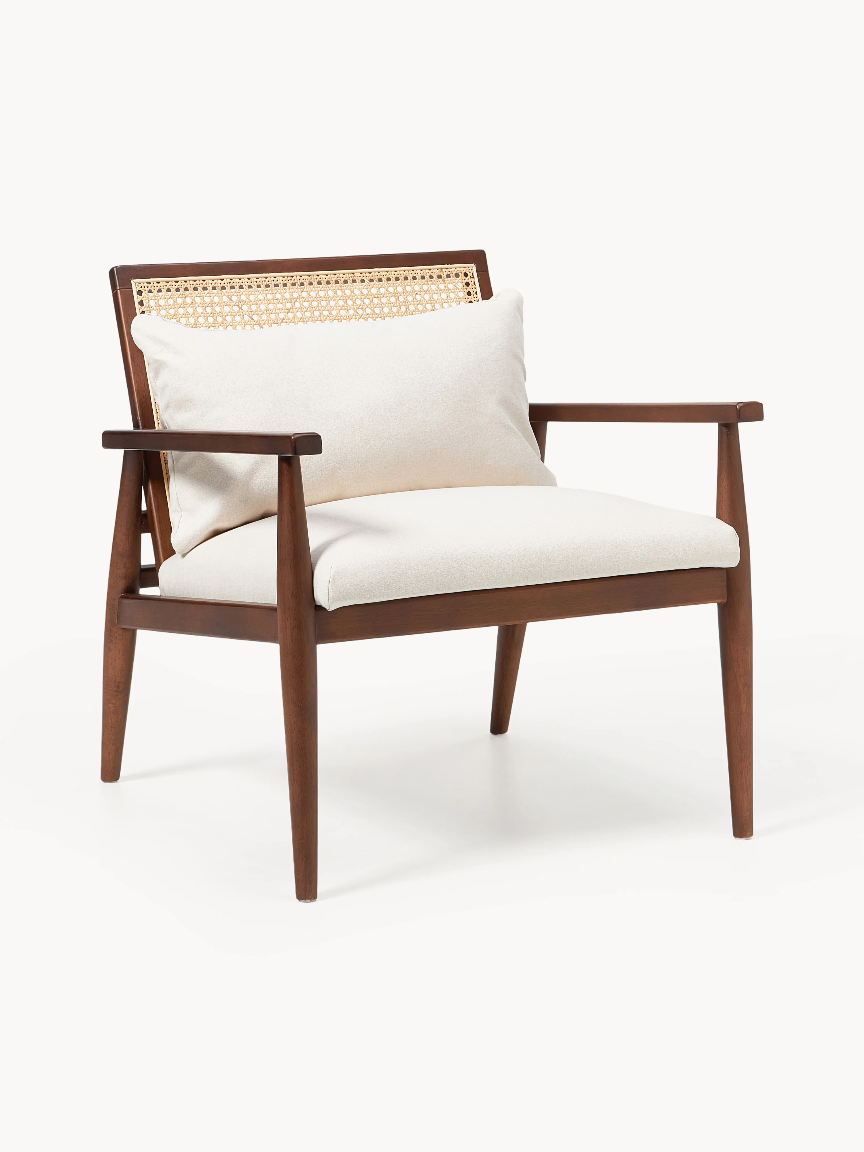 Loungefauteuil Manuell van rubberhout