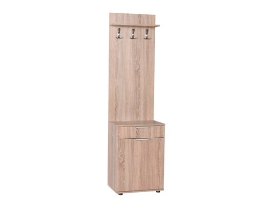 PEGANE - Meuble d'entrée, banc de vestiaire en bois avec 1 porte et t...