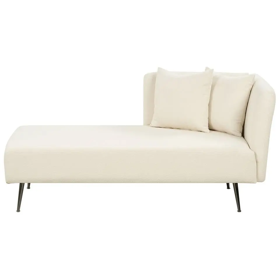 RIOM - Chaise longue - Wit - Rechterzijde - Bouclé