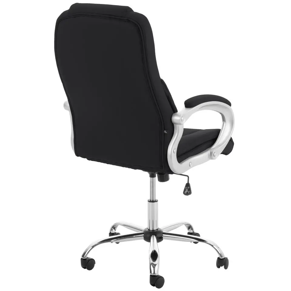 CLP Bureaustoel Apoll XL chroom Frame - Kunstleer - zwart