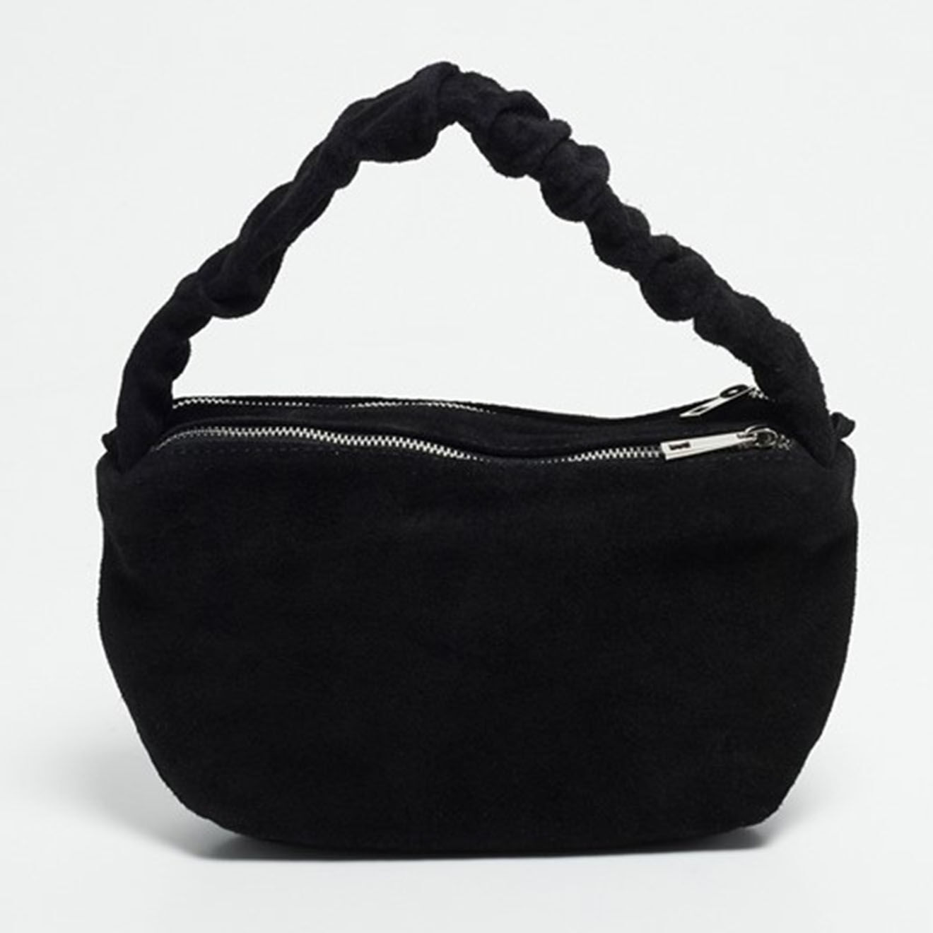 Christian Laurier Sac à main en Velours de Cuir Belly noir - 28x13.5x7.5 cm