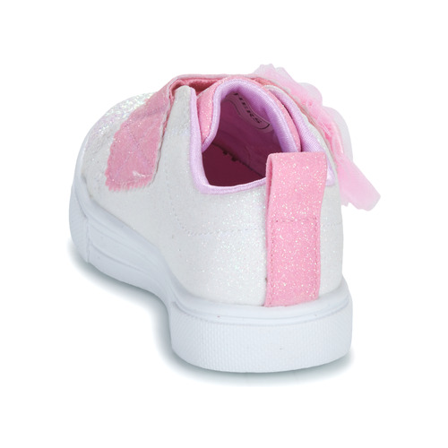 Skechers - TWINKLE SPARKS - GLITTER GEMS - Blanc / Rose