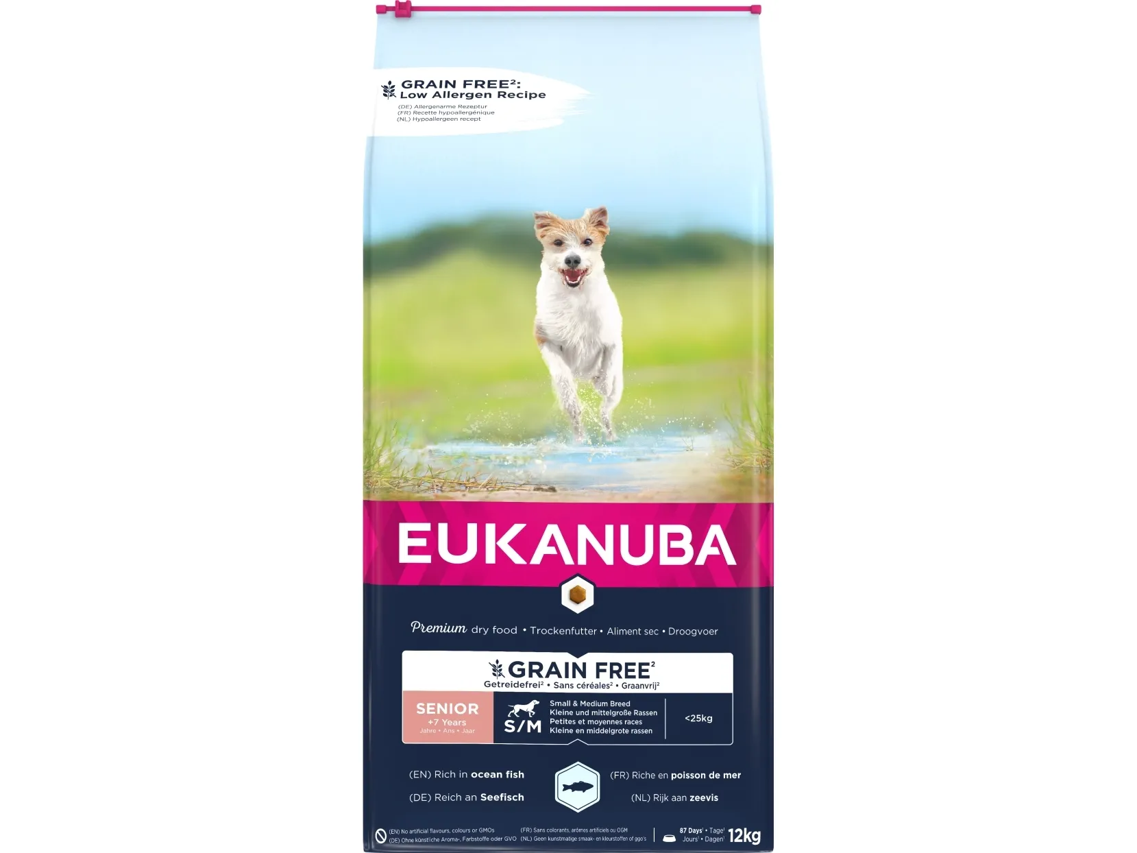 Eukanuba Euk Senior Small/Medium Grainfree Ocean Fish 12KG