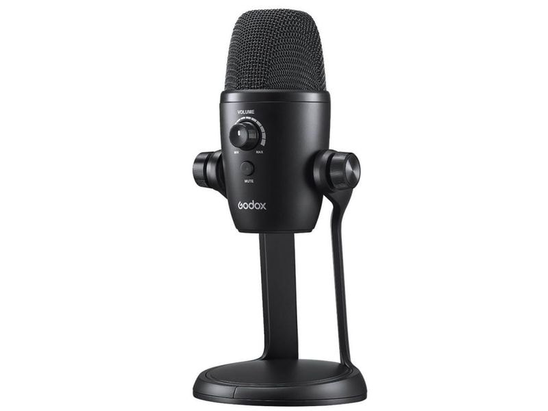Godox Mikrofon UMic82 Multi-Pattern USB USB-Kondensatormikrofon mit drei Kapseln und mehreren Richtcharakteristiken mit Broadcast-Qualität und Plug-and-Play-Betrieb