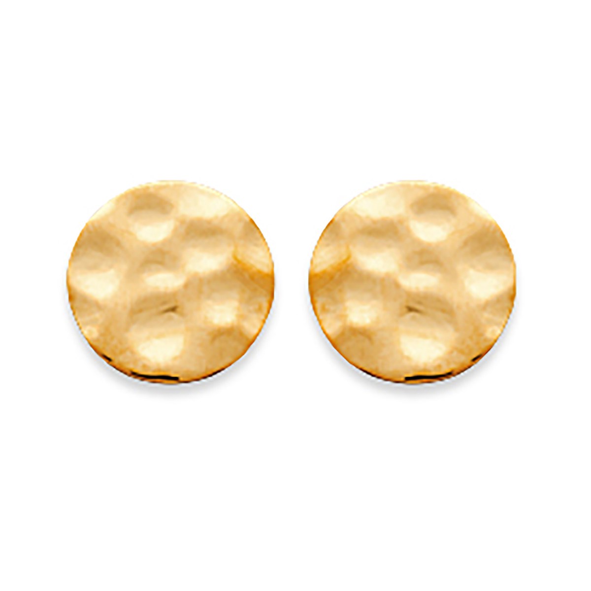 Boucles d'oreilles Brillaxis pastilles martelées