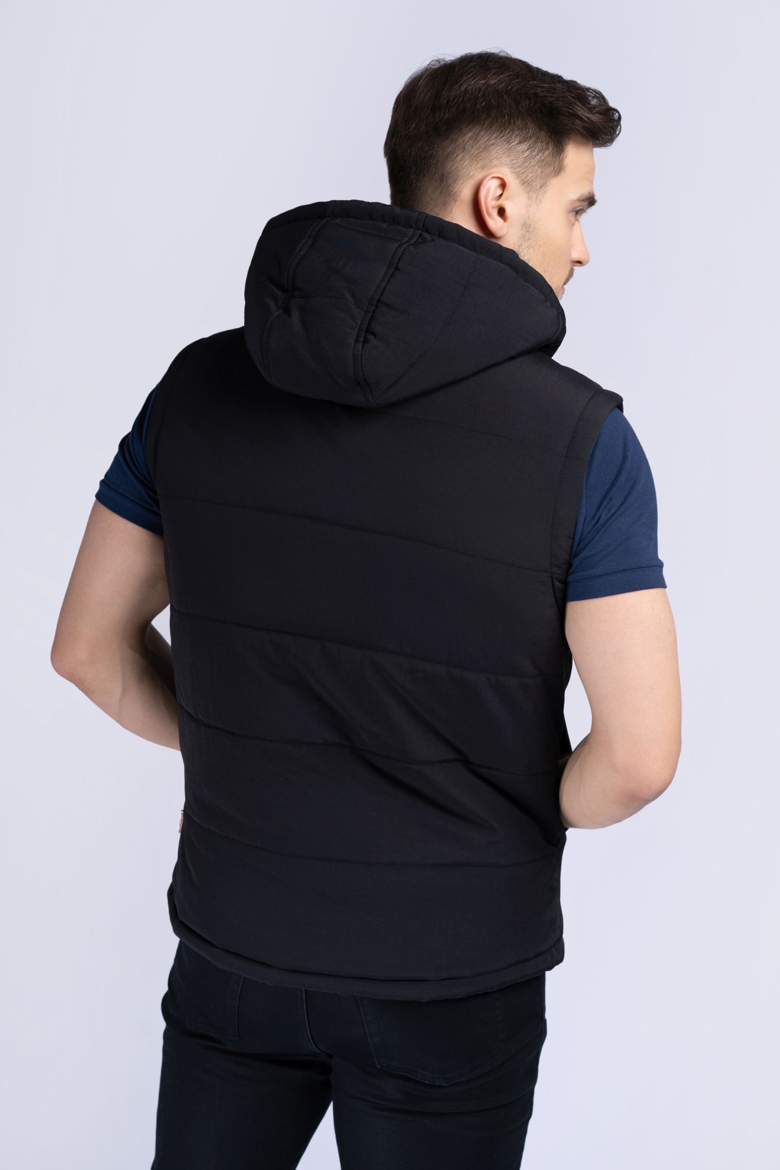 Lonsdale Herren Weste mit Kapuze normale Passform POLMEAR