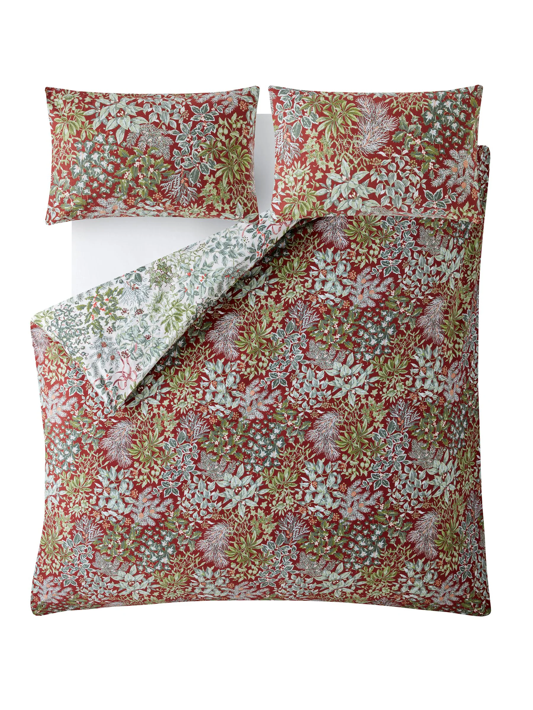 Laura Ashley Supersoft 100% Brushed Cotton Crossdale Berries Duvet Cover and Pillowcase Set