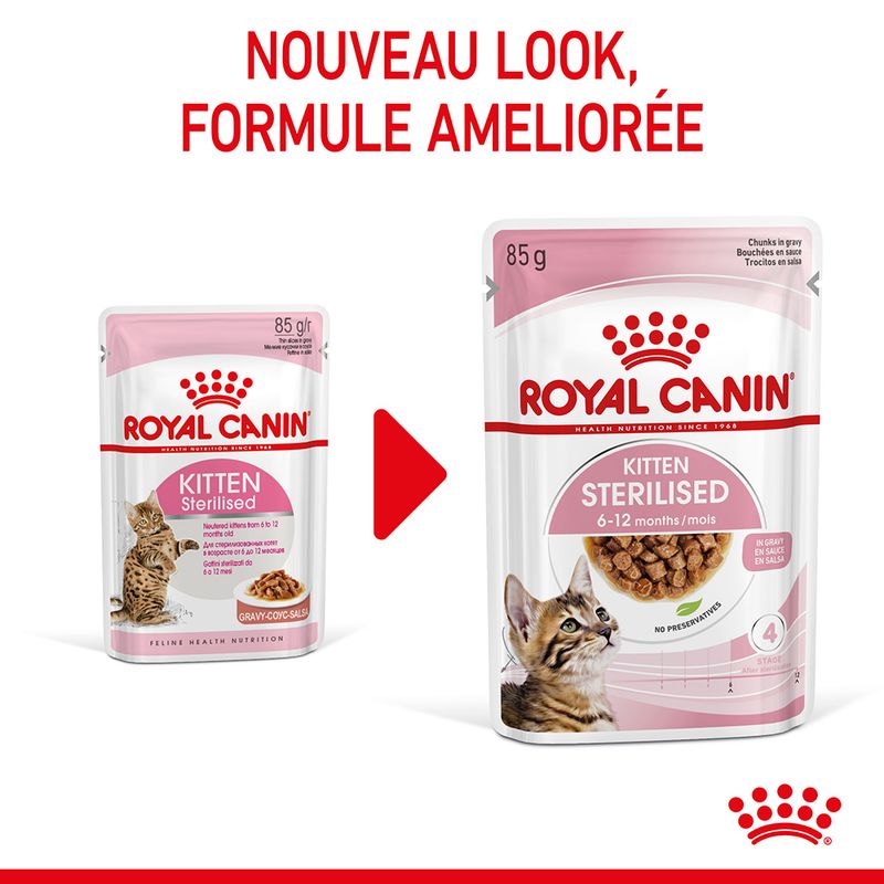 Royal Canin Sterilised Kitten en sauce pour chaton