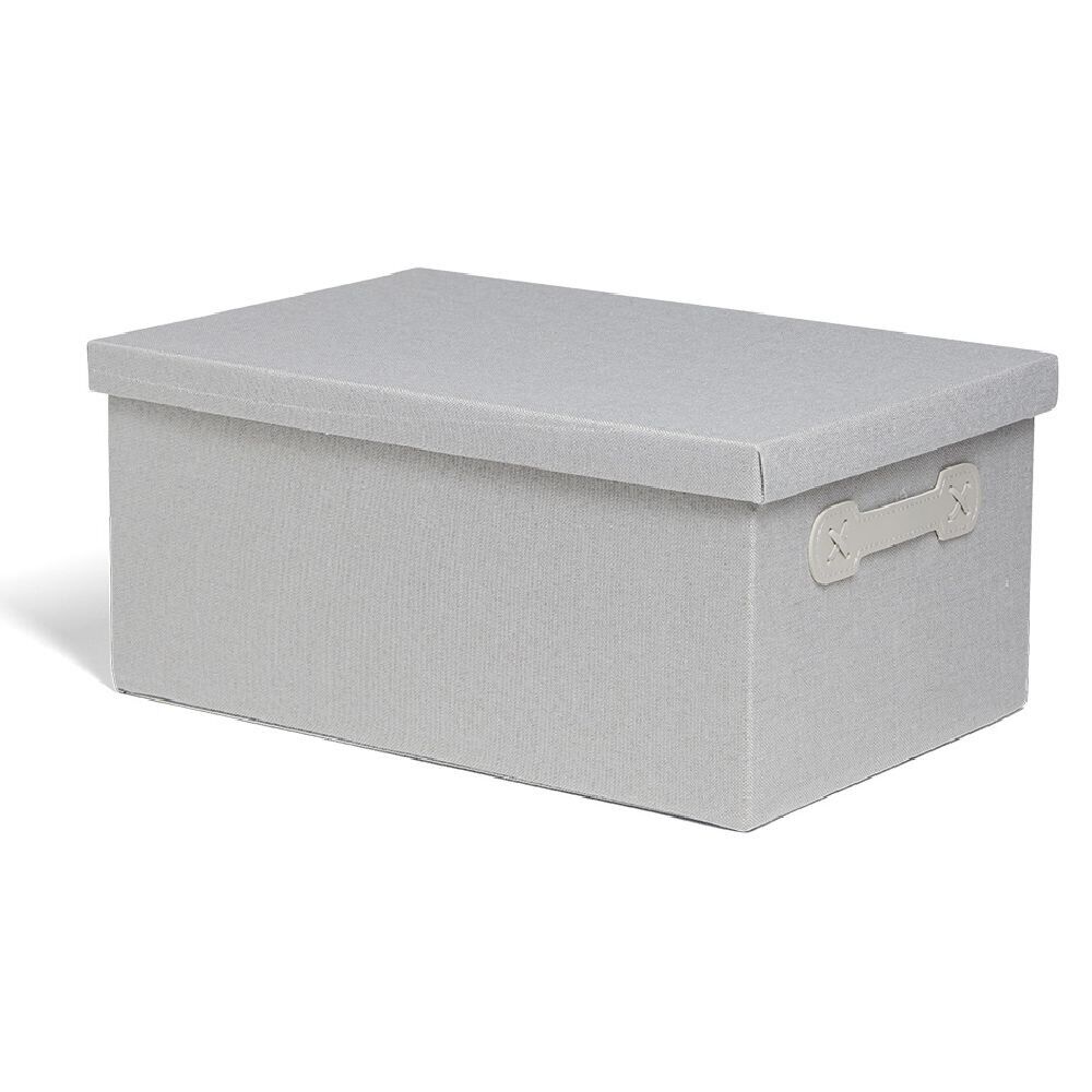 Boîte de rangement coton imprimé fleuri 40,5xH18x26,5cm