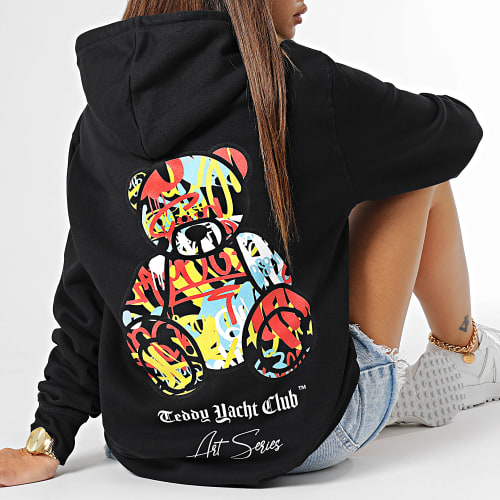 Sweat Capuche Femme Art Series Noir