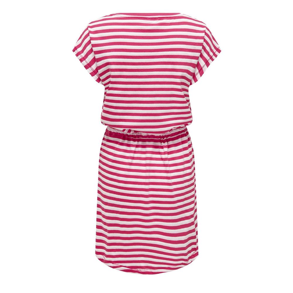 Only Robe à Rayure Rouge/Rose Femme ONLY 15320314
