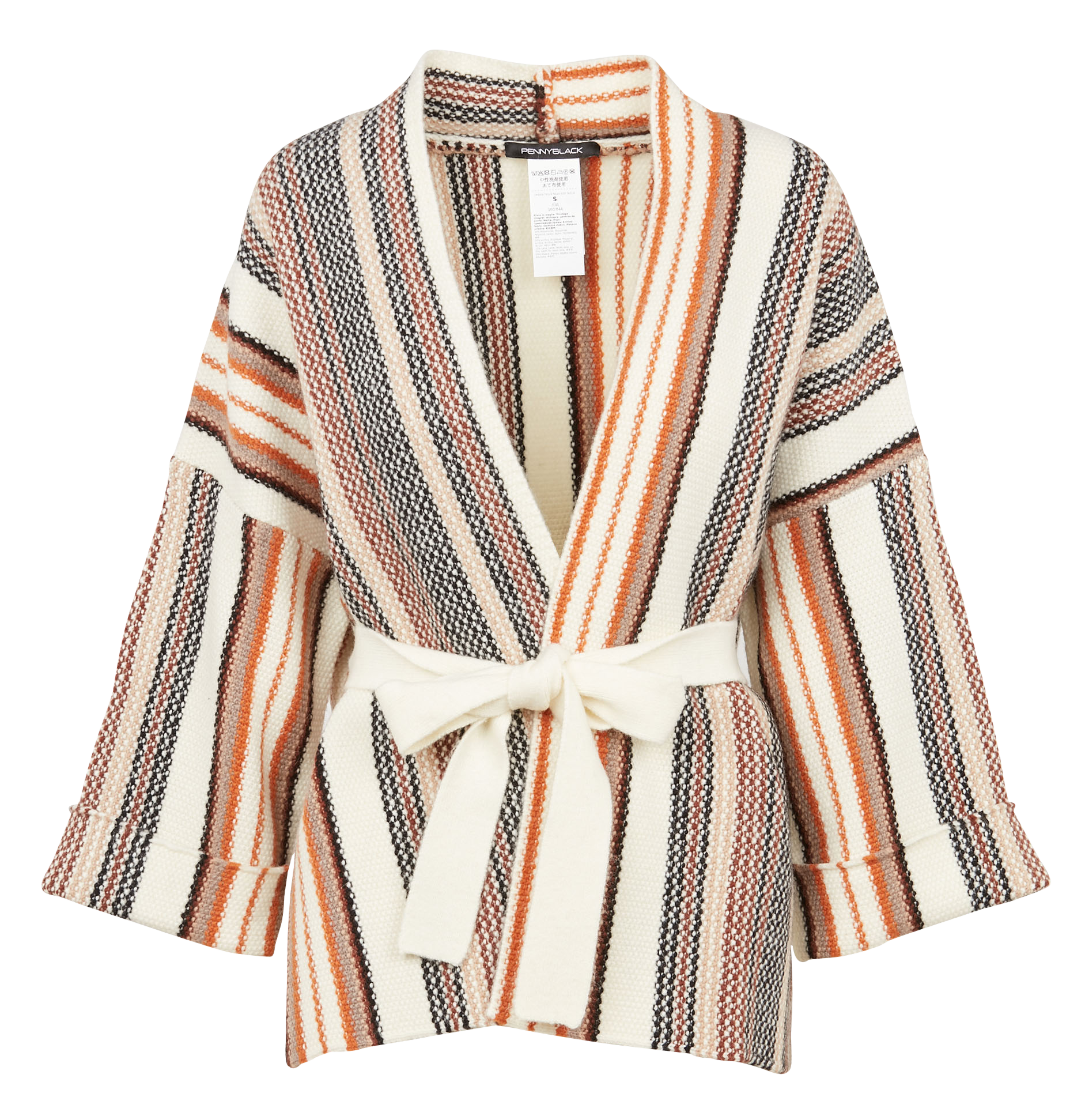 Gilet croisé en maille | Multicolore