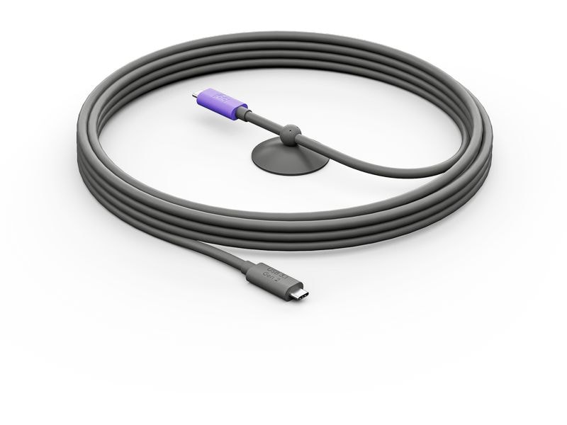 Logitech Aktives USB-C Kabel 5m zu Logitech MeetUp 2 Ermöglicht eine BYOD-Einkabelverbindung für MeetUp 2 und Rally Board 65