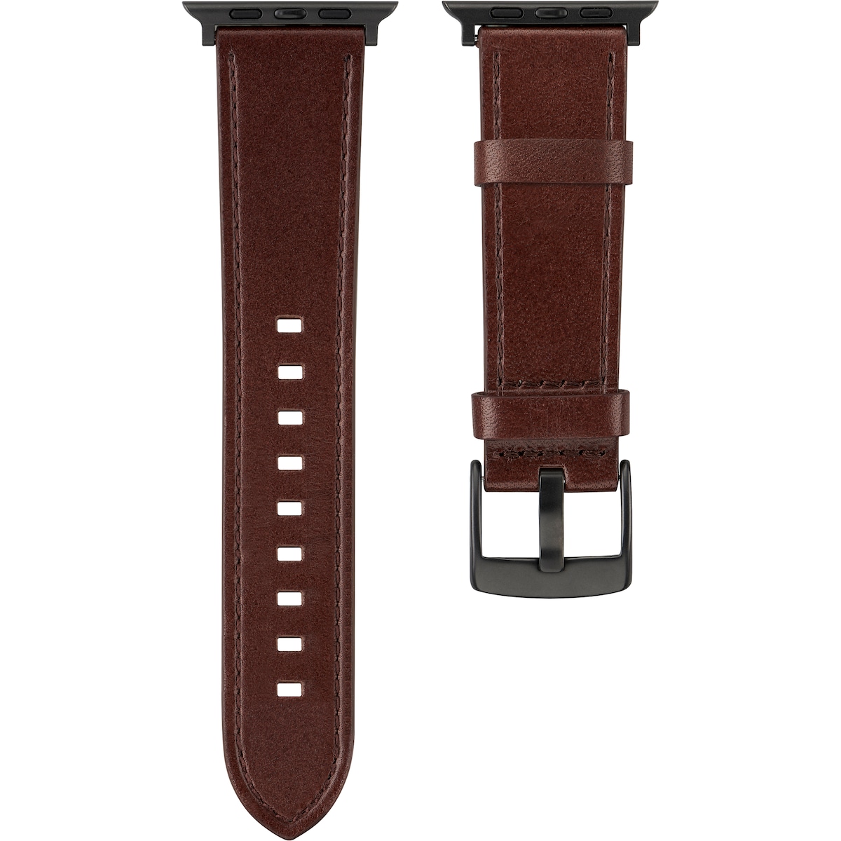 Sandstrøm Apple Watch lærrem 42/44/45/49 mm (brun)