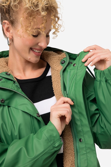 3-in-1-Funktions-Jacke, Kapuze, auszippbare Teddyfleece-Innenjacke
