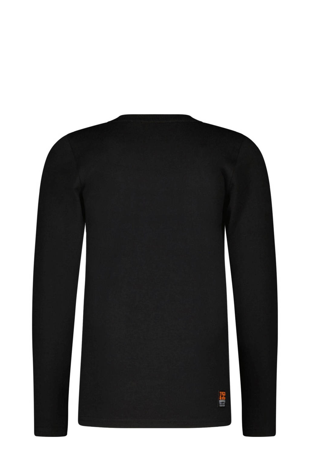 TYGO & vito longsleeve Mux met tekst zwart