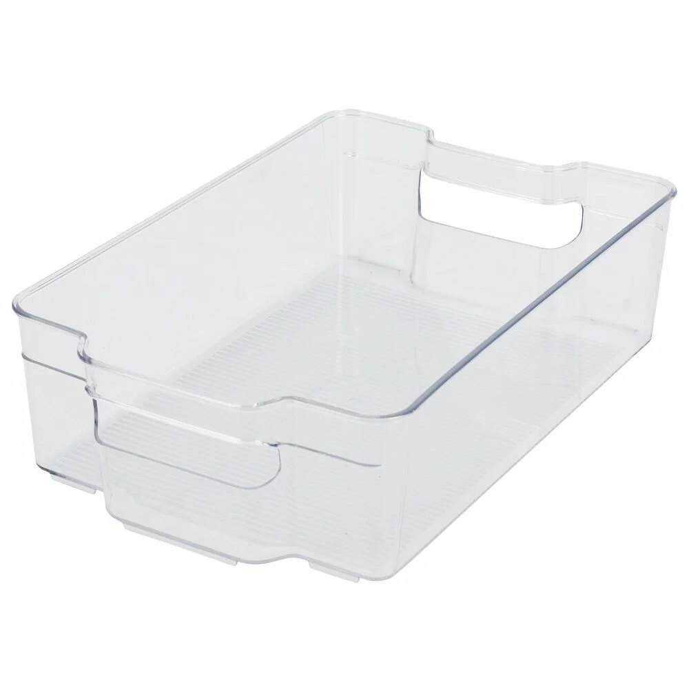 Bac rangement frigo 5,8L plastique transparent 32,5x21,5xH9cm