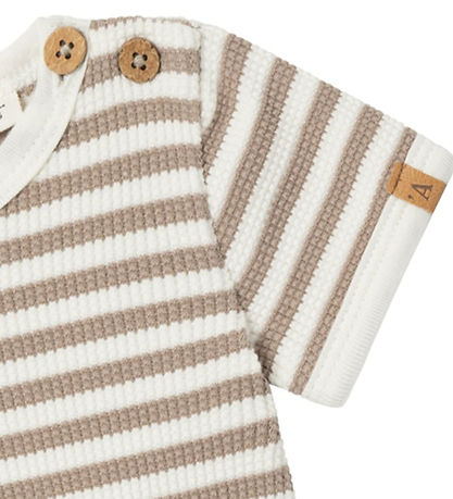 Lil' Atelier Body k/æ - NbmJonas - Mocha Meringue m. Struktur