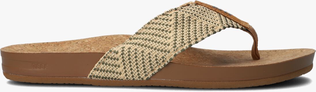 REEF groene reef teenslippers cushion strand