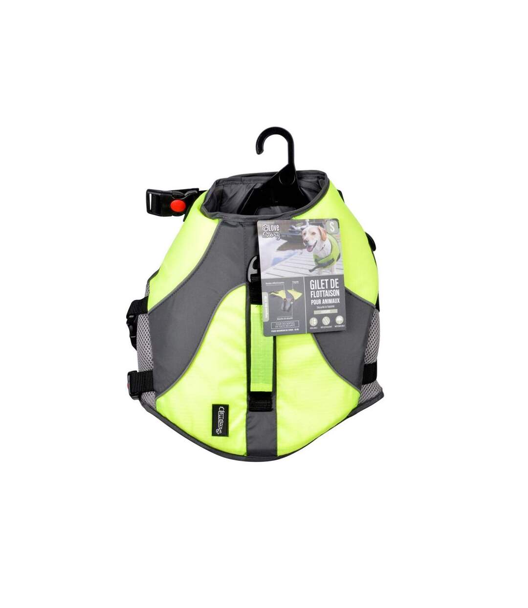 Paris Prix - Gilet De Flottaison Pour Chien réfléchissant 43cm Jaune