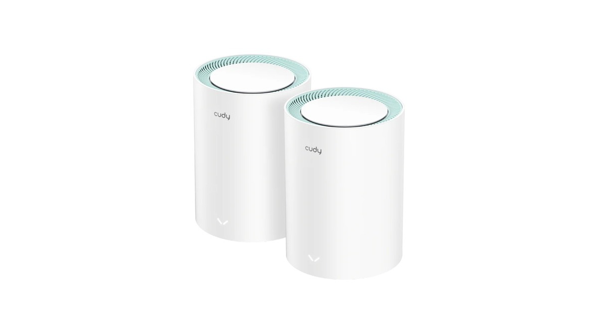 CudyAC1200 Gigabit Mesh Wi-Fi System (2-Pack) mesh router  (Wit)
