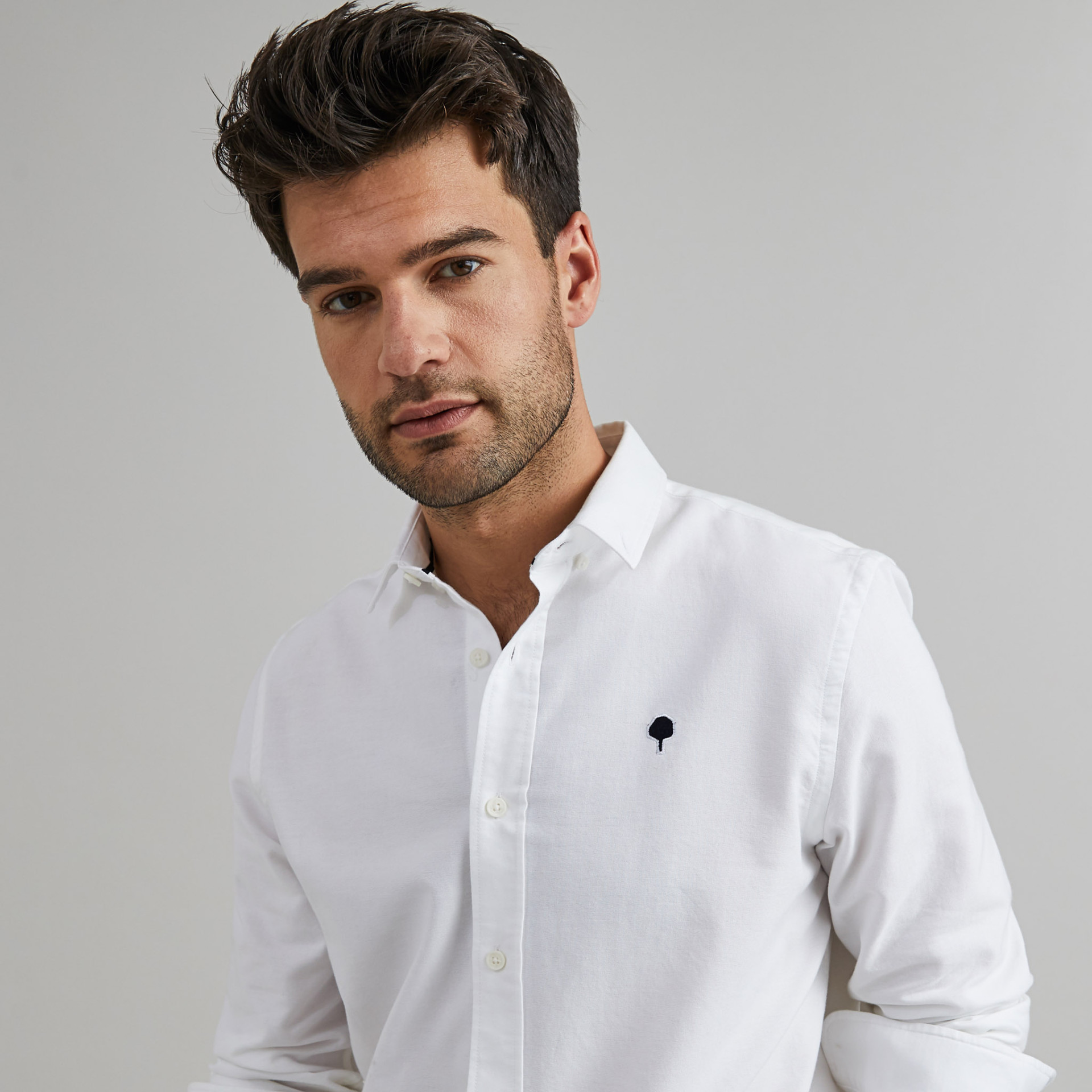 Chemise classique blanche coton - modèle Ivoy
