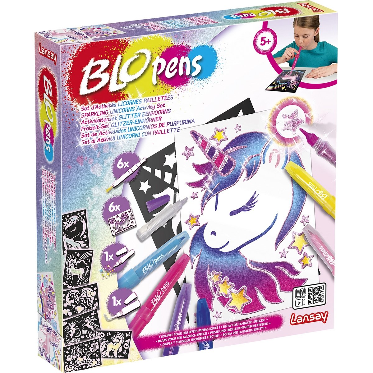 Blopens Set licornes paillettées