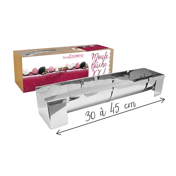Moule à bûche en inox XXL Scrapcooking