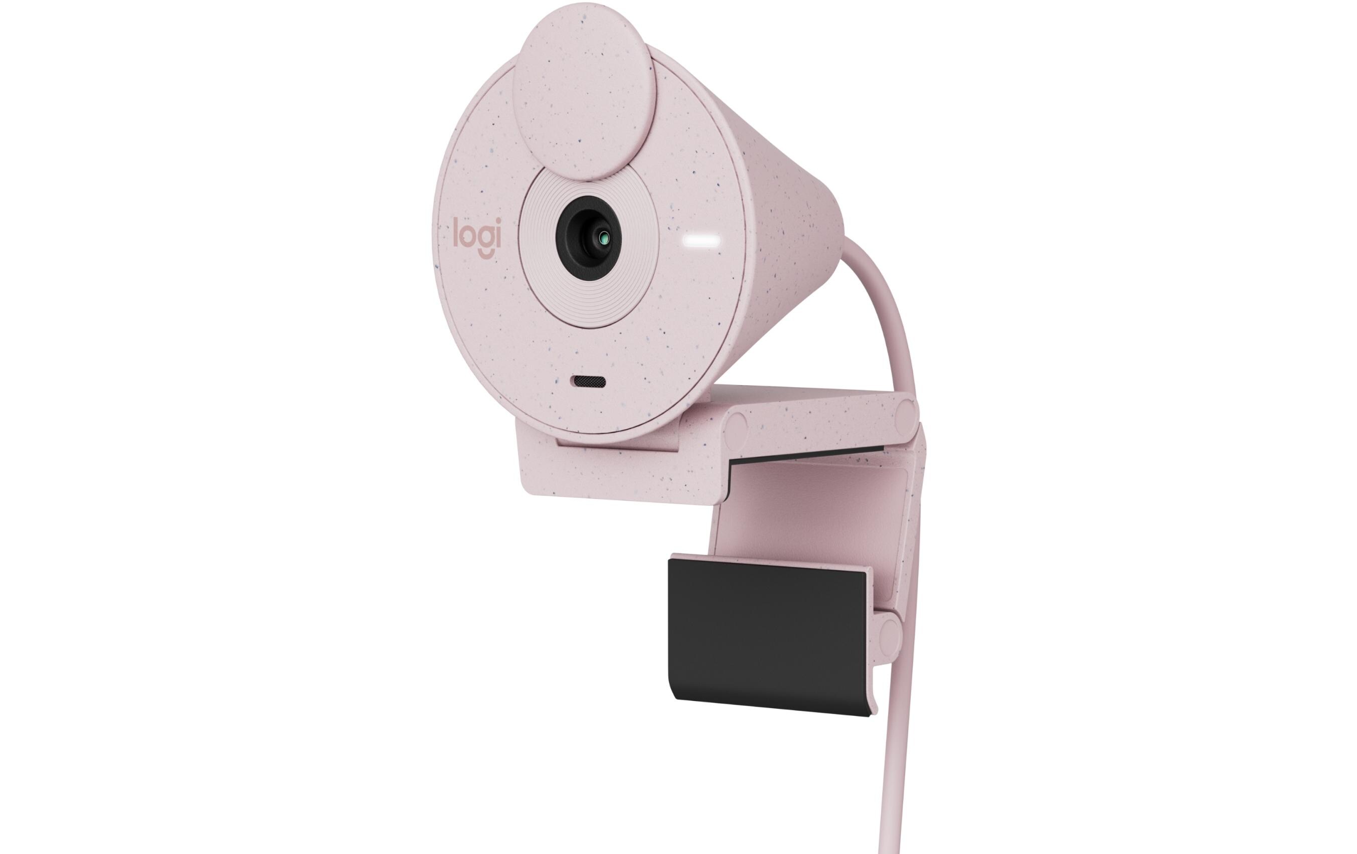 Webcam Brio 300 RoseFull HD-Webcam mit integrierter Abdeckblende
